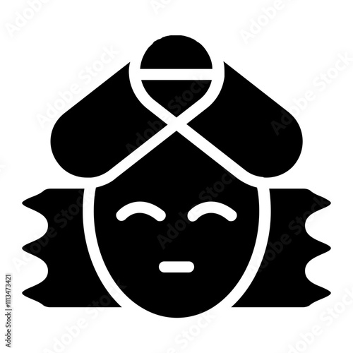 Facial Tissue Solid Icon