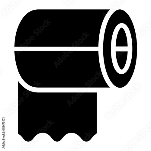 Tissue Roll Solid Icon