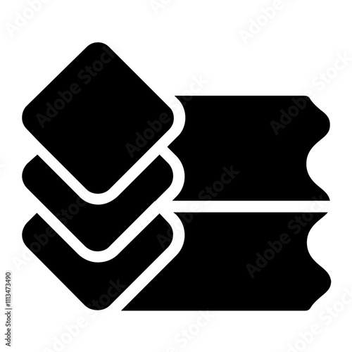 Layer Tissue Solid Icon