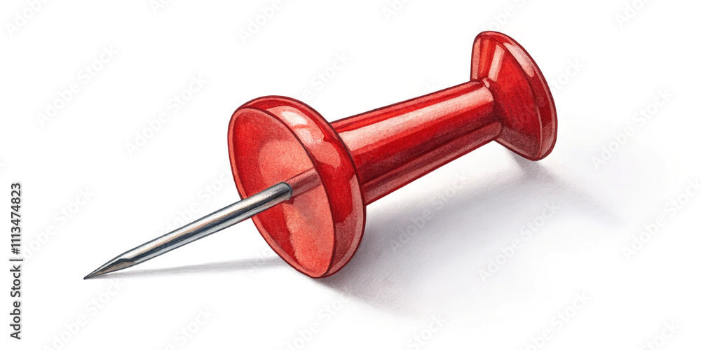 Red Push Pin Red Push Pin