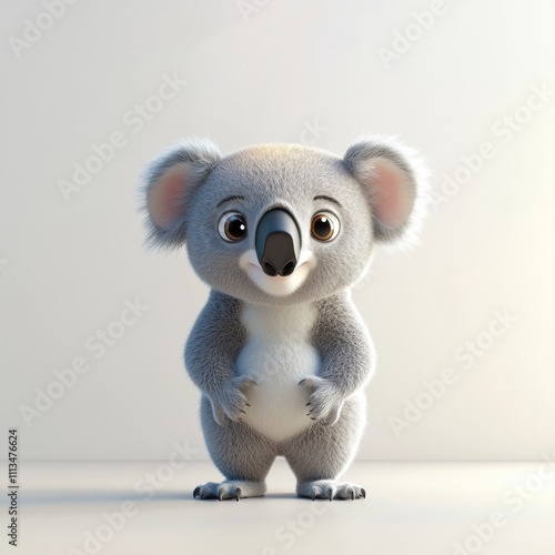 Adorable Koala Cartoon Character  photo