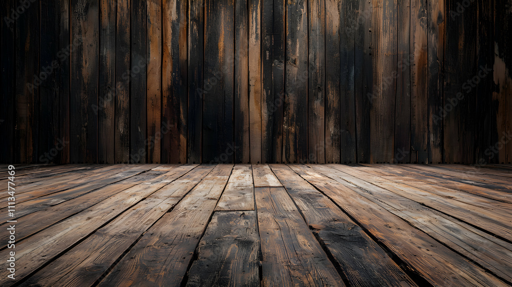 Rustic Wooden Floor And Wall Background Rustic Wooden Floor And Wall Background