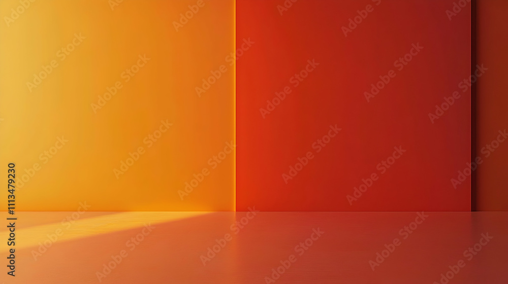 Abstract Orange and Red Room Interior Design Abstract Orange and Red Room Interior Design
