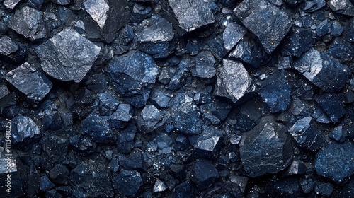 Wallpaper Mural Dark blue coal texture background with rough, uneven rocks and natural patterns Torontodigital.ca