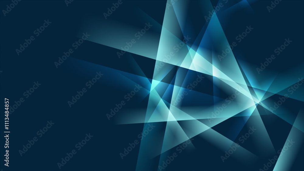 Neon blue glowing glossy stripes abstract background Neon blue glowing glossy stripes abstract background