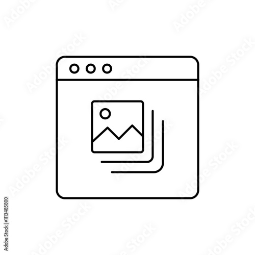Outline Icon Gallery For Website displaying images
