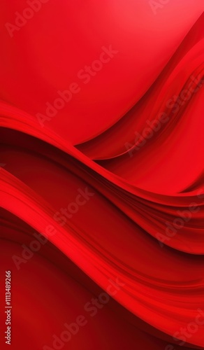 red abstract background with smooth lines and waves
