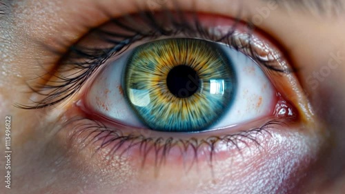 eye pupil extreme close up