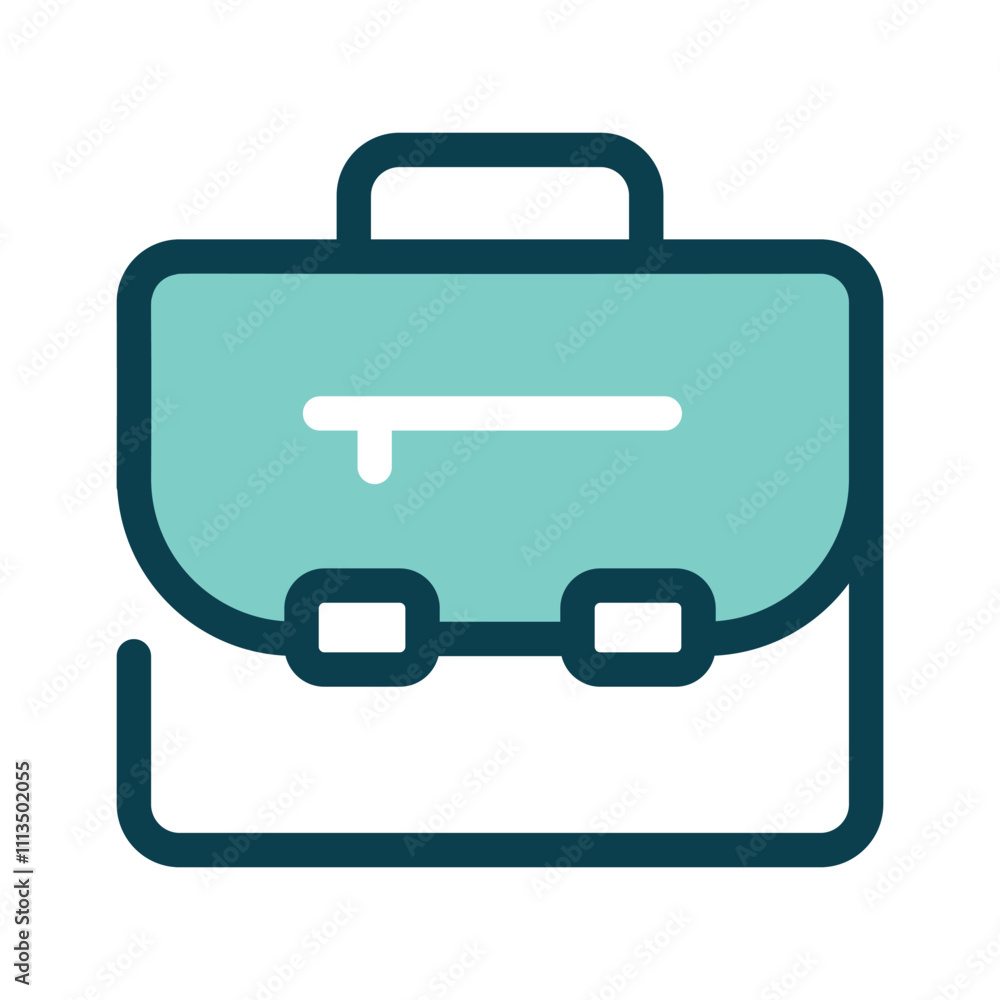 A briefcase representing work or business A briefcase representing work or business