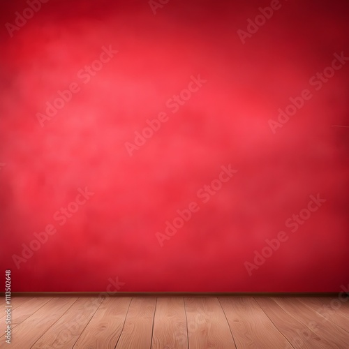 red room with a wall