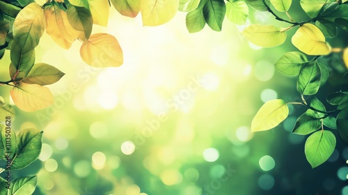 Abstract background nature view with copy space using as background natural landscape,Textures Leaves, cover page, fresh wallpaper concept