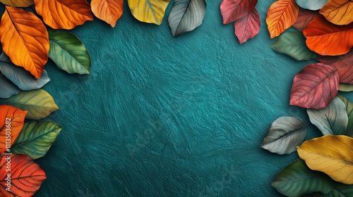 Abstract background nature view with copy space using as background natural landscape,Textures Leaves, cover page, fresh wallpaper concept