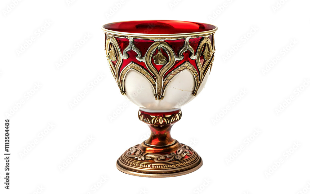 White Communion Cup Christmas Red Isolated On Transparent Background PNG. White Communion Cup Christmas Red Isolated On Transparent Background PNG.
