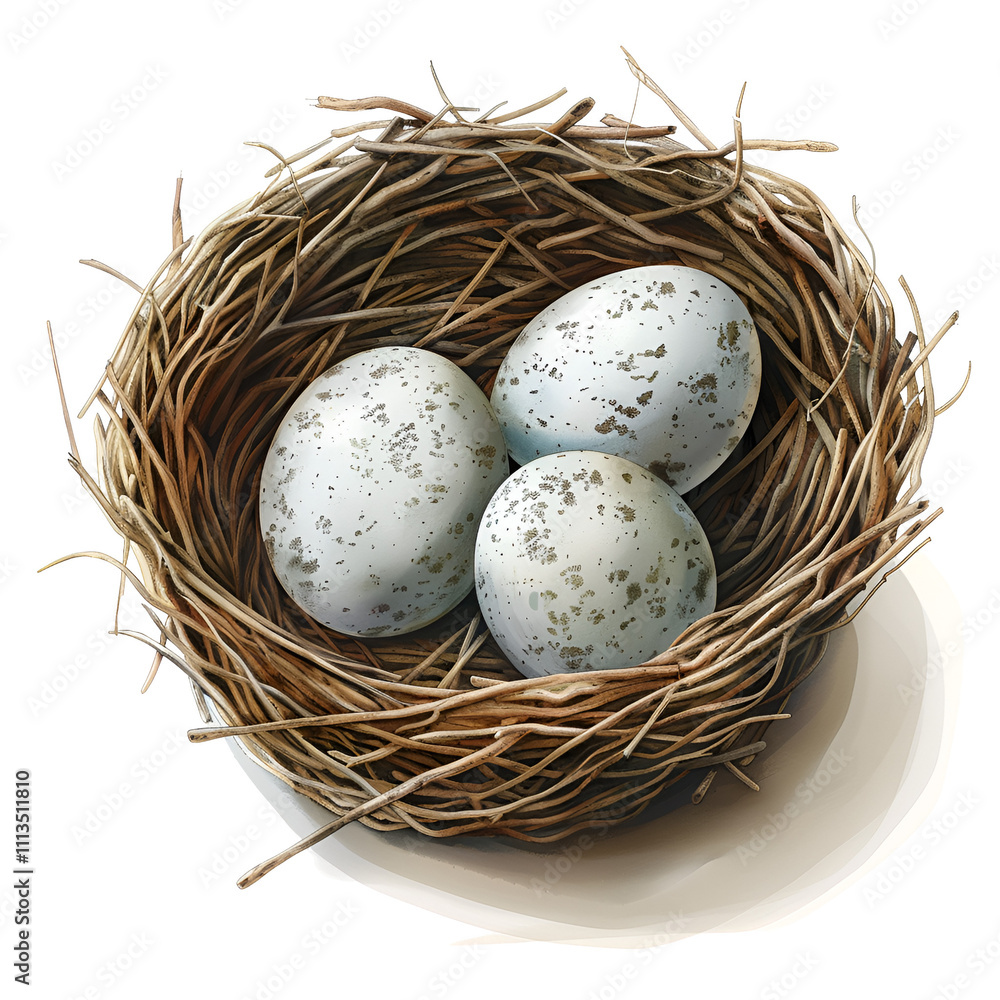 Obraz premium eggs in a nest