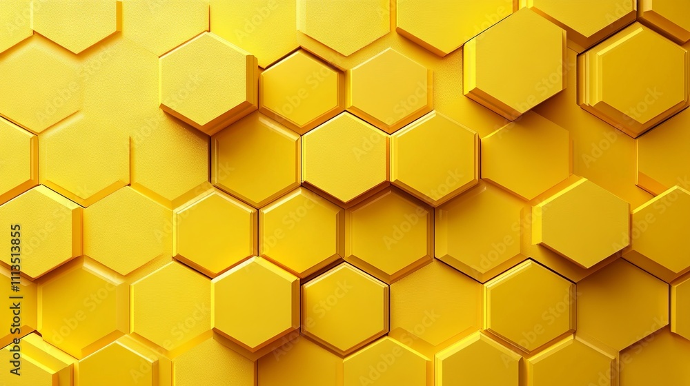 Abstract geometric yellow hexagon background with striped lines and 3d texture effect Abstract geometric yellow hexagon background with striped lines and 3d texture effect