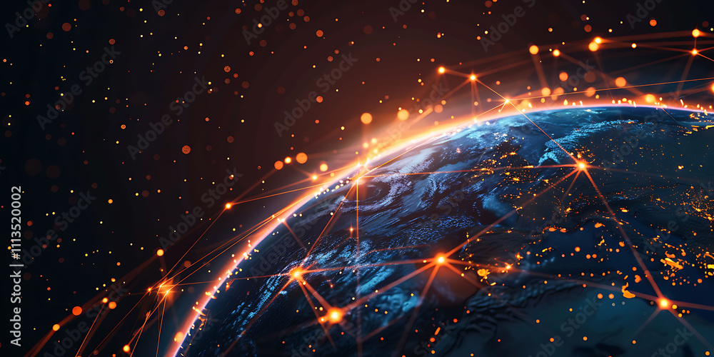Obraz premium Global Network Connections