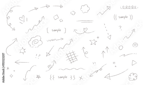 手描きイラスト素材セット