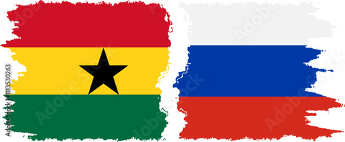 Russia and Ghana grunge flags connection, vector Free Download Russia and Ghana grunge flags connection, vector - GFXLoad