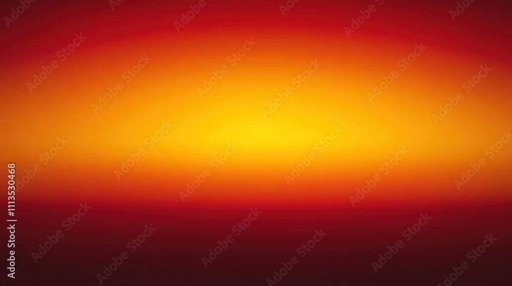 Naklejka premium A rich and warm gradient background combining golden yellow, burnt orange, and deep red. The colors fade into one another seamlessly, evoking the warmth and energy of a glowing sunset .