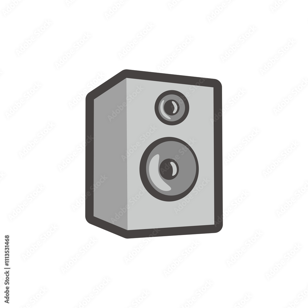 Speaker Flat Icon, School and Office Stationery Icons with Soft Pastel Colors Speaker Flat Icon, School and Office Stationery Icons with Soft Pastel Colors
