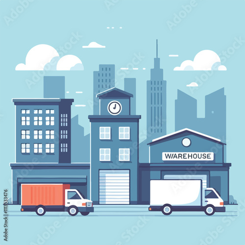 warehouse vector