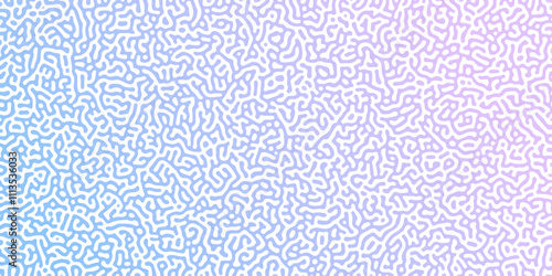 Turing Abstract Pattern, suitable for any business. White and blue color diffusion reaction seamless pattern.An abstract Reaction-diffusion or Turing pattern formation, coral reef, natural texture,	