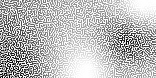 Abstract Reaction-diffusion or Turing pattern natural texture in coral grey and white colour scheme. Linear design with biological shapes. Organic lines in memphis. abstract turing organic wallpape	