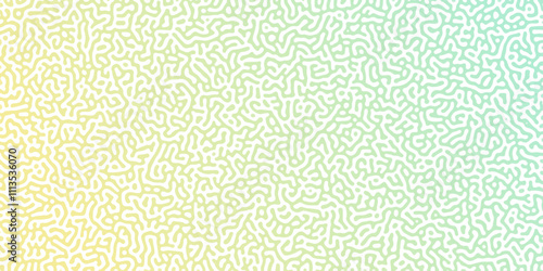 Abstract Reaction-diffusion or Turing pattern natural texture in coral green gradient colour scheme. Linear design with biological shapes. Organic lines in memphis. abstract turing organic wallpaper.	