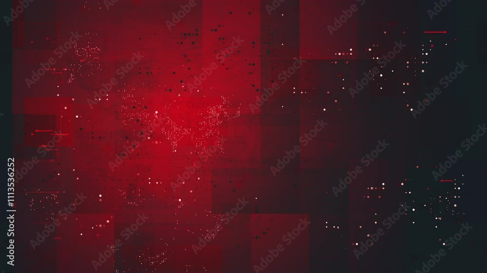 A futuristic digital world map with glowing lines, data points, and a ...