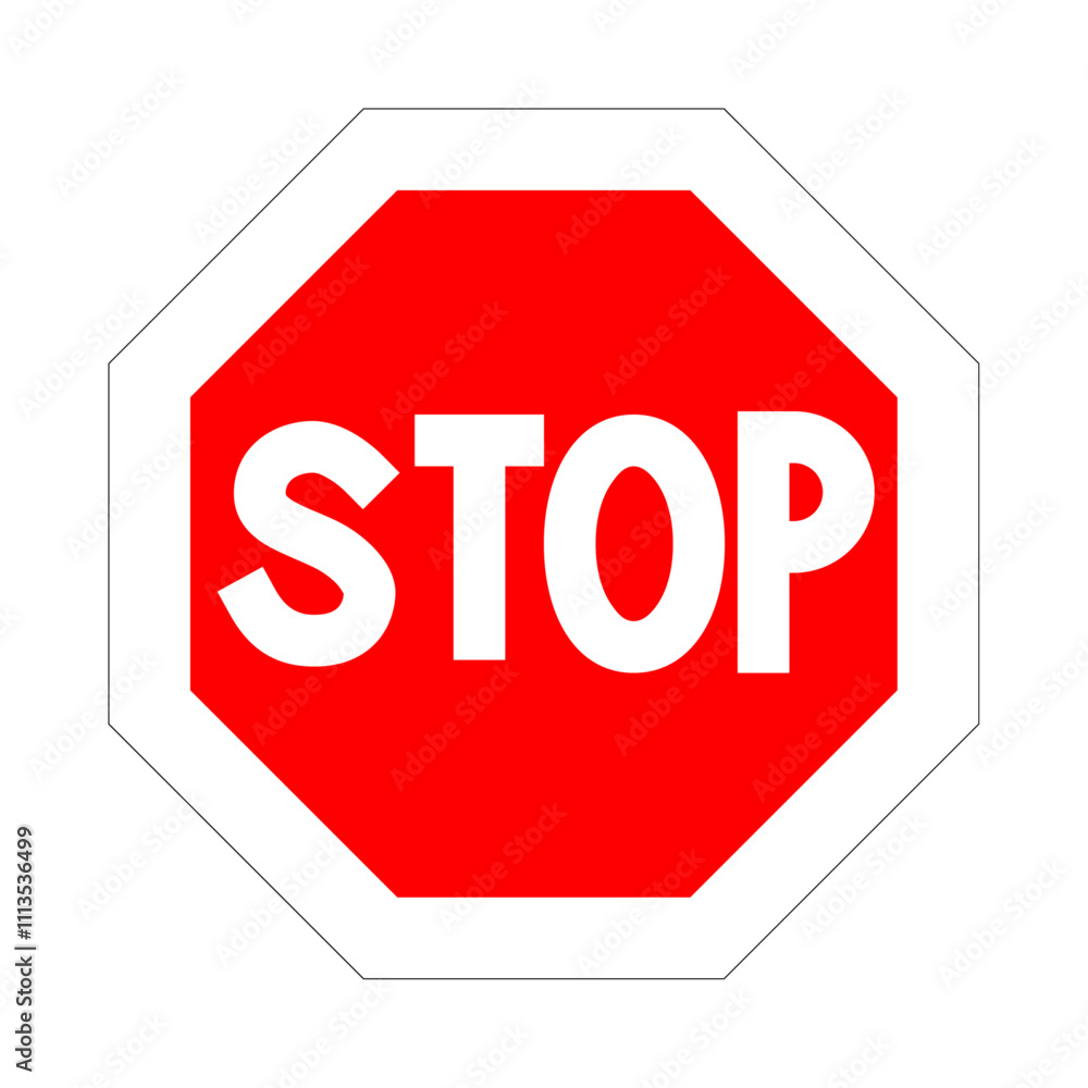 Stop traffic sign silhouettes vector illustration Stop traffic sign silhouettes vector illustration