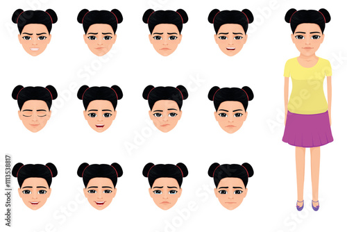 Profiles describing the emotional states of young girls