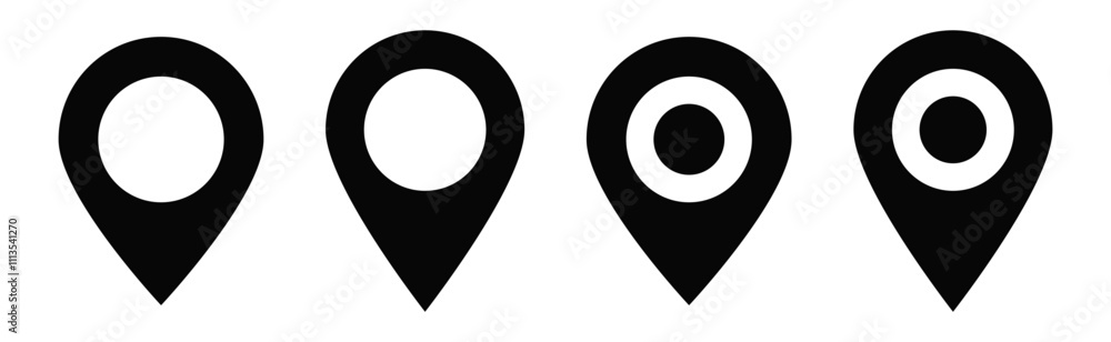 Location icon set, Map pin place marker. location pointer icon symbol in flat style. Location pin icon, Navigation sign
Location icon set, Map pin place marker. location pointer icon symbol in flat style. Location pin icon, Navigation sign