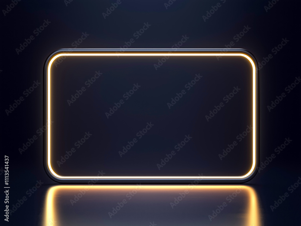 rectangle with a lighted border rectangle with a lighted border
