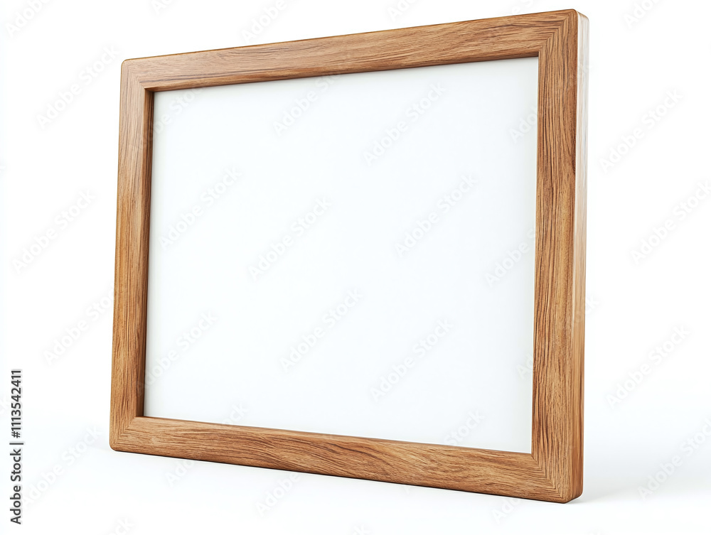 Chic classroom whiteboard with a wooden frame isolated on white background Chic classroom whiteboard with a wooden frame isolated on white background