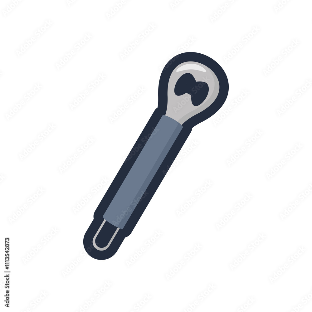 Vector Flat Icons Bottle Opener - Kitchen set Appliances and Utensils icons Vector Flat Icons Bottle Opener - Kitchen set Appliances and Utensils icons