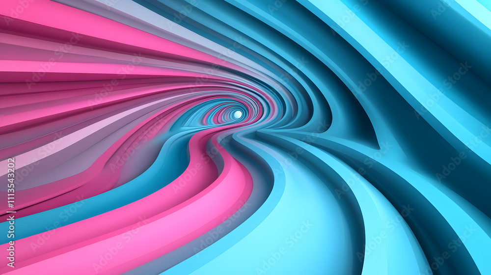 Dynamic abstract tunnel visuals digital space 3d animation vibrant colors eye-level perspective modern art concept Dynamic abstract tunnel visuals digital space 3d animation vibrant colors eye-level perspective modern art concept