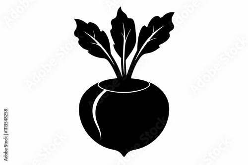 ,Kohlrabi glyph icon. Superfood. Organic healthy energetic food for balanced nutrition. Detox and weight loss supplements. Vegetarian food .Filled flat sign. Isolated silhouette vector.