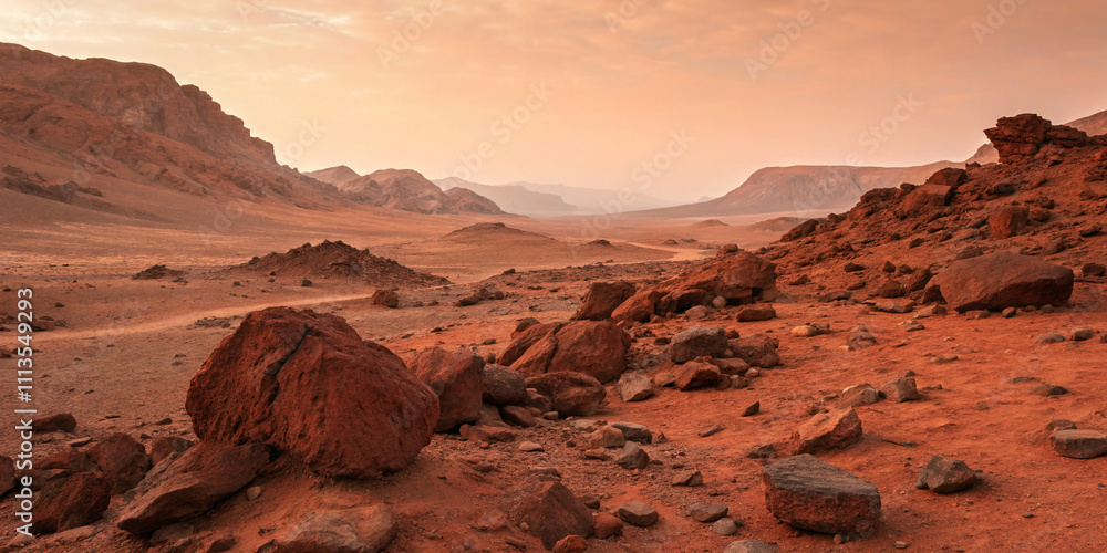 Fototapeta premium Martian Landscape