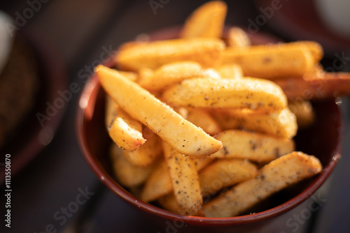 Homemade French fries 