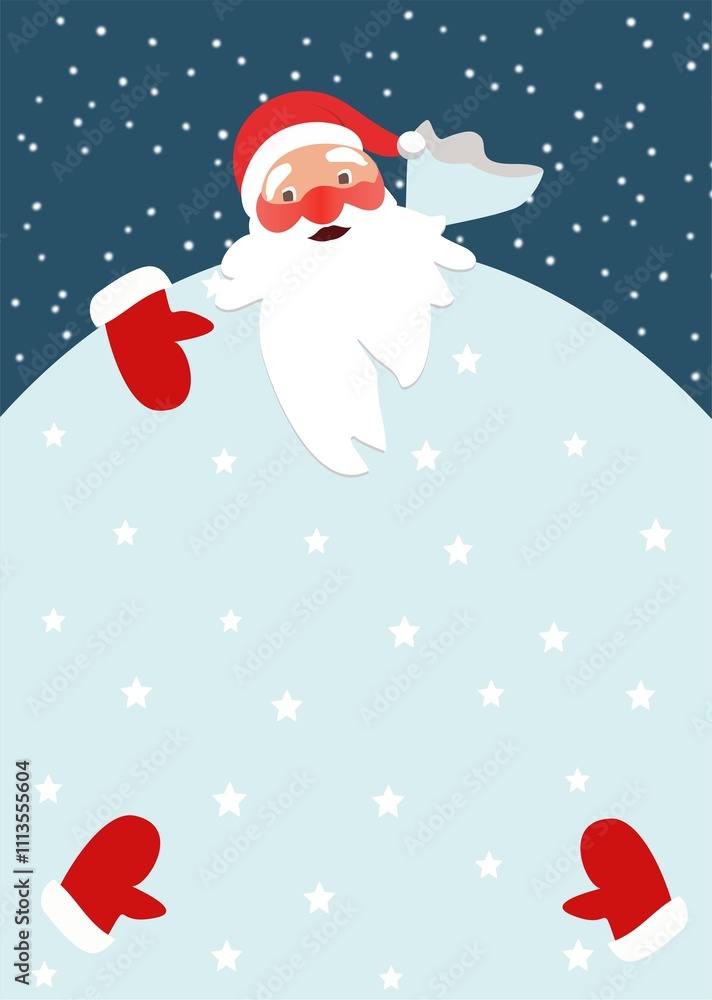Merry Christmas and happy new year with Santa Claus Merry Christmas and happy new year with Santa Claus