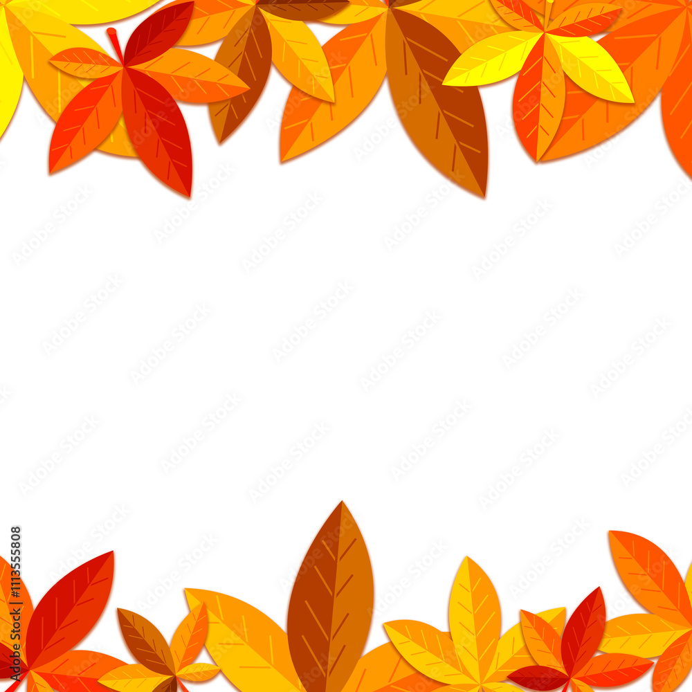 autumn leaves border autumn leaves border