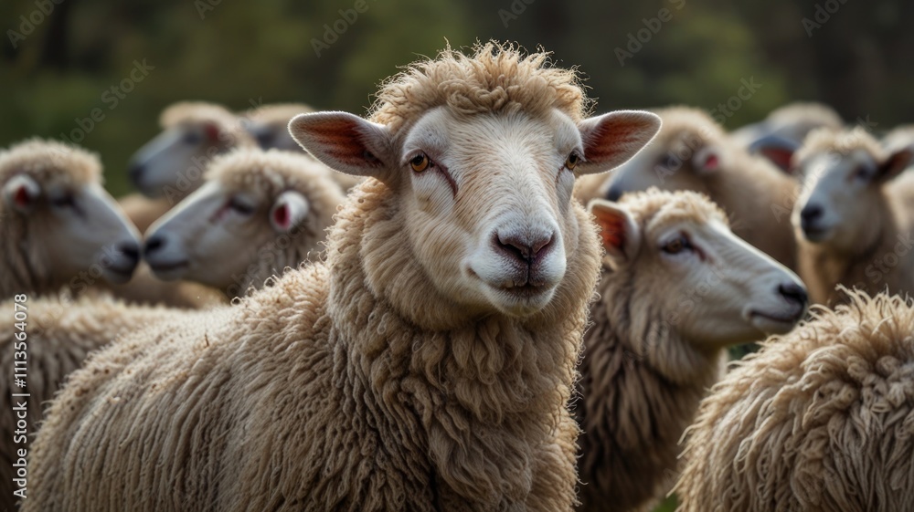 Fototapeta premium Sheep Flock
