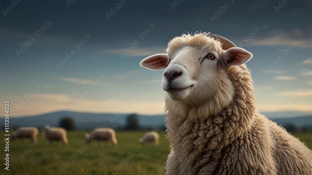 Fototapeta premium Sheep Flock