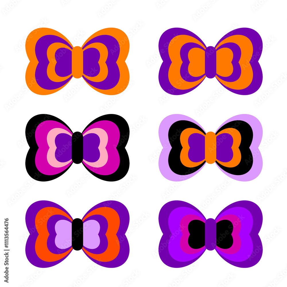 Collection of ribbons in various colors. Collection of ribbons in various colors.
