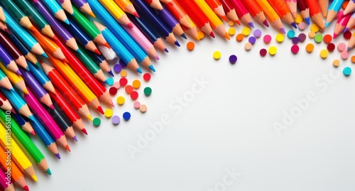 Colorful abstract art with vibrant splashes and fluid shapes creating a livel...