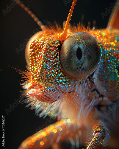 Macro Photography of an Insect's Eye photo