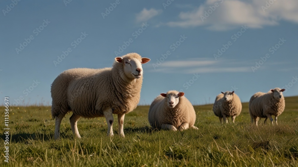 Obraz premium Sheep Flock