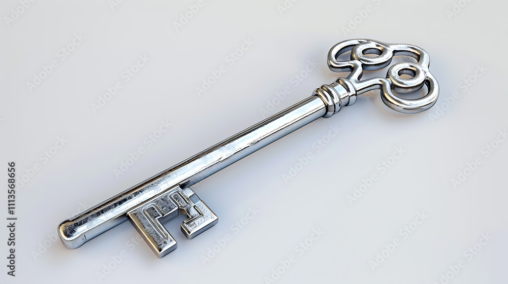 Ornate Silver Key Ornate Silver Key