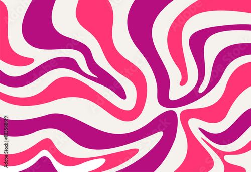 Pink and Purple wavy lines abstract background. The template can be used as laptop or cellphone wallpaper, banner, etc.