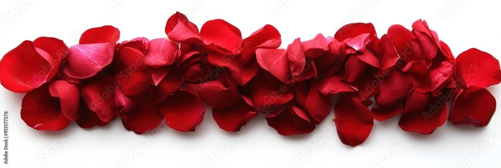 Red Rose Petals Arranged Neatly on a White Background for Elegant Floral Display and Design Inspiration in High-Resolution Imagery Red Rose Petals Arranged Neatly on a White Background for Elegant Floral Display and Design Inspiration in High-Resolution Imagery